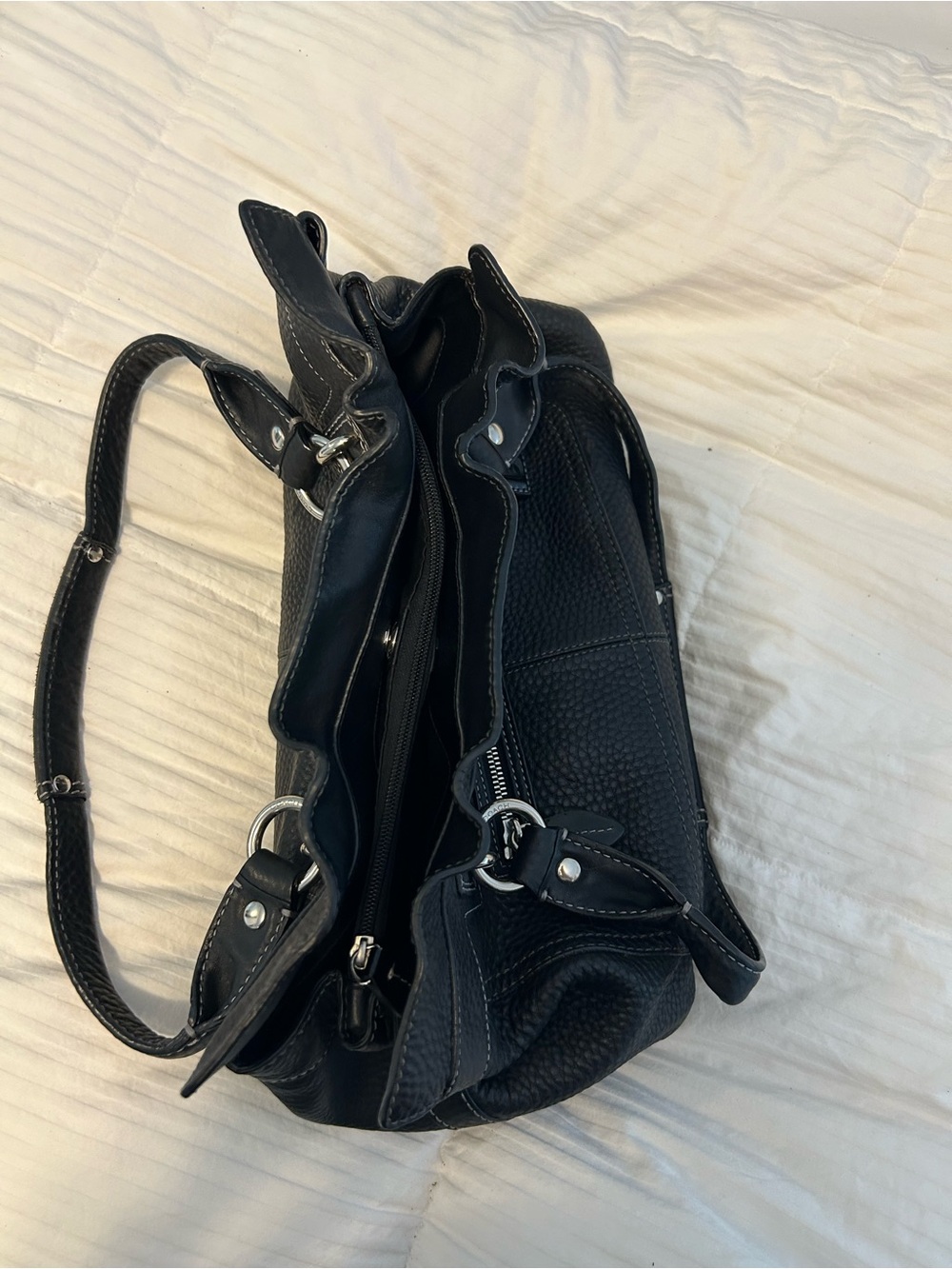 Coach - Penelope black leather tote bag. EXCELLENT condition!! - Picture 6 of 8